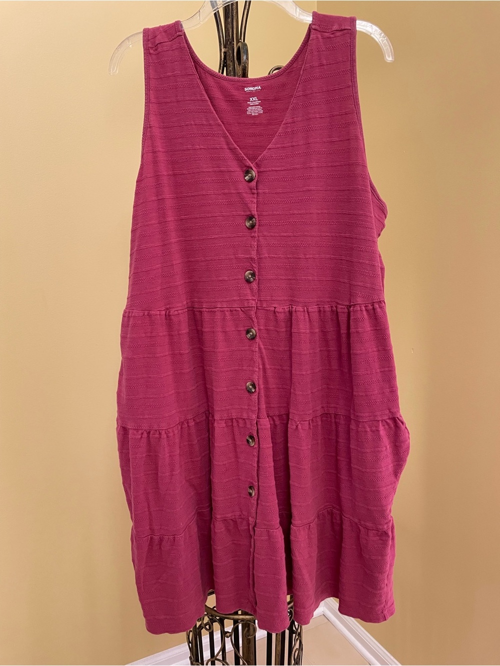 TIERED ALL COTTON DRESS XXL